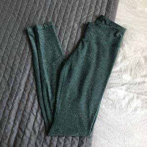 Lululemon green heather leggings